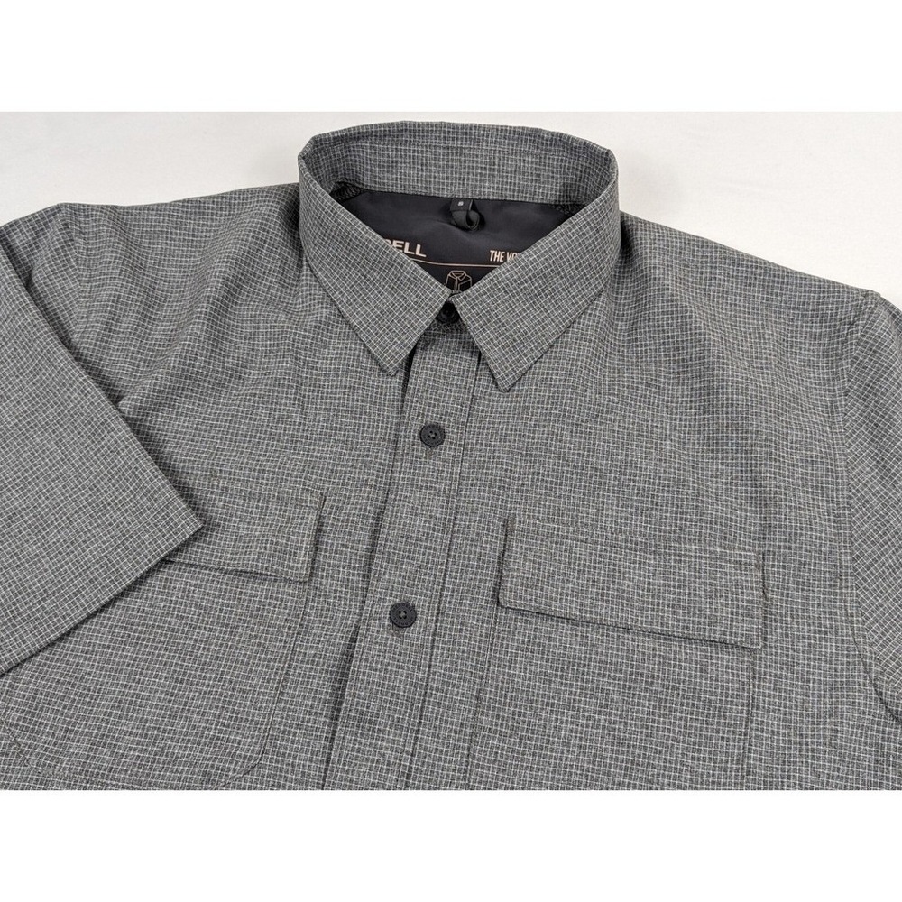 Merrell Hiking Shirt Mens Small‎ Gray Button Down Outdoor Voyager Packable